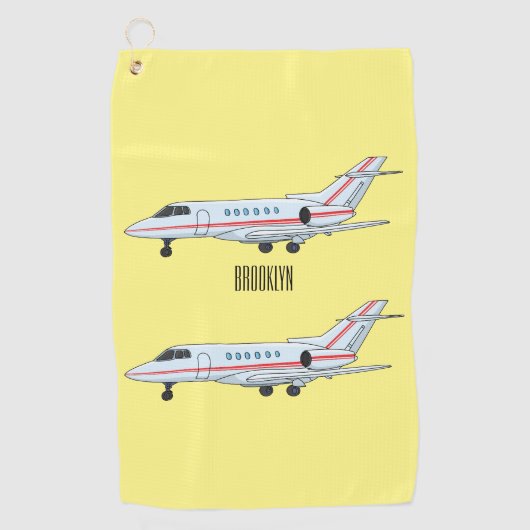 Serviette De Golf Illustration de jet privé (Devant)