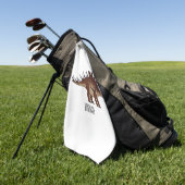 Serviette De Golf Illustration de Kentrosaurus (Vert)