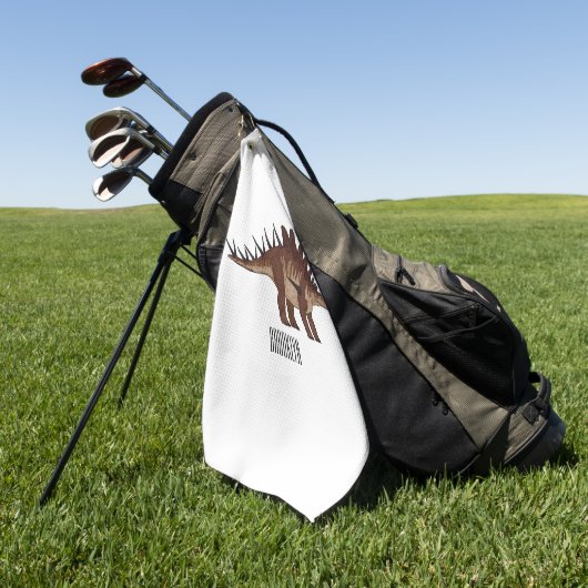 Serviette De Golf Illustration de Kentrosaurus (Vert)