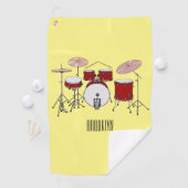 Serviette De Golf Illustration de kit de batterie (En situation)