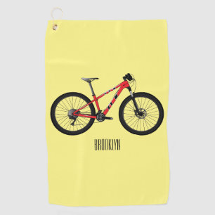 Serviette De Golf Illustration de la bande dessinée de vélo