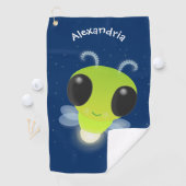 Serviette De Golf Illustration de la luciole vert mou (En situation)