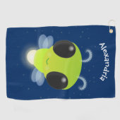 Serviette De Golf Illustration de la luciole vert mou (Horizontal)