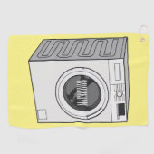 Serviette De Golf Illustration de la machine à laver (Horizontal)