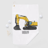 Serviette De Golf Illustration de la pelle Crawler (En situation)