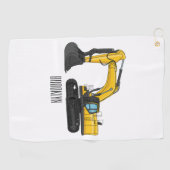 Serviette De Golf Illustration de la pelle Crawler (Horizontal)