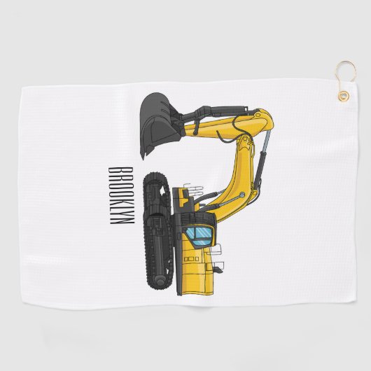 Serviette De Golf Illustration de la pelle Crawler (Horizontal)