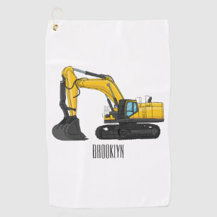 Serviette De Golf Illustration de la pelle Crawler