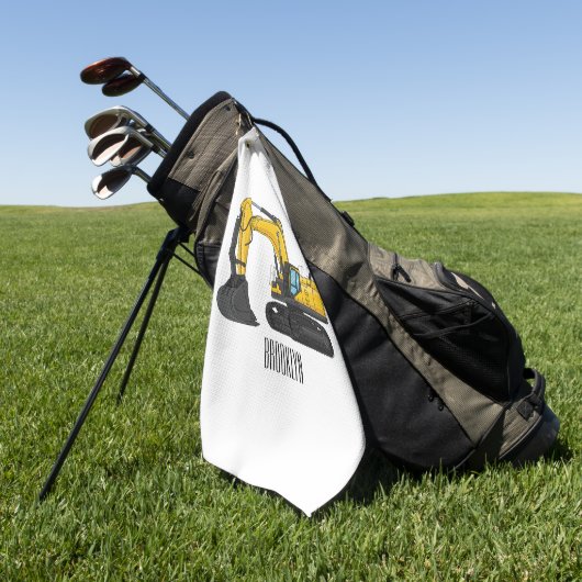 Serviette De Golf Illustration de la pelle Crawler (Vert)