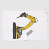 Serviette De Golf Illustration de la pelle de rupture (Horizontal)