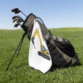 Serviette De Golf Illustration de la pelle de rupture (Vert)