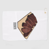 Serviette De Golf Illustration de la poitrine de boeuf (Horizontal)