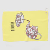 Serviette De Golf Illustration de la série Teacup (Horizontal)