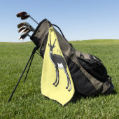 Serviette De Golf Illustration de l'antilope Blackbuck (Vert)