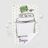 Serviette De Golf Illustration de lave-linge mignonne (En situation)