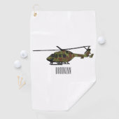 Serviette De Golf Illustration de l'hélicoptère de l'armée (En situation)