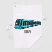 Serviette De Golf Illustration de locomotive électrique (En situation)