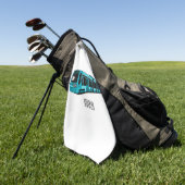 Serviette De Golf Illustration de locomotive électrique (Vert)