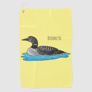 Serviette De Golf Illustration de Loon bird