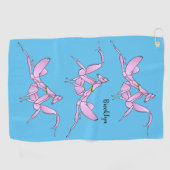 Serviette De Golf Illustration de l'orchidée mante (Horizontal)