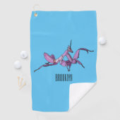 Serviette De Golf Illustration de l'orchidée mante (En situation)