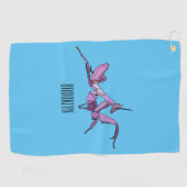 Serviette De Golf Illustration de l'orchidée mante (Horizontal)