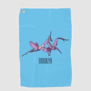 Serviette De Golf Illustration de l'orchidée mante