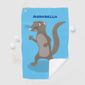 Serviette De Golf Illustration de mignonne mangouste (En situation)