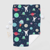Serviette De Golf illustration de motif spatial (En situation)