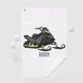 Serviette De Golf Illustration de motoneige (En situation)