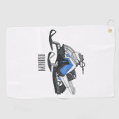 Serviette De Golf Illustration de motoneige (Horizontal)