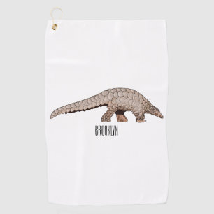 Serviette De Golf Illustration de Pangolin