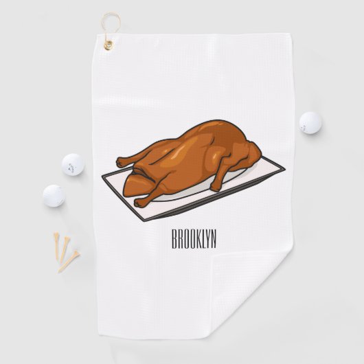 Serviette De Golf Illustration de Peking duck (En situation)