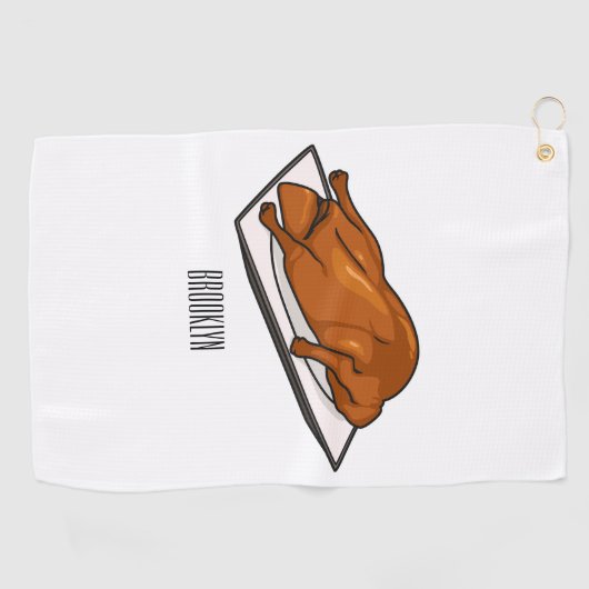 Serviette De Golf Illustration de Peking duck (Horizontal)
