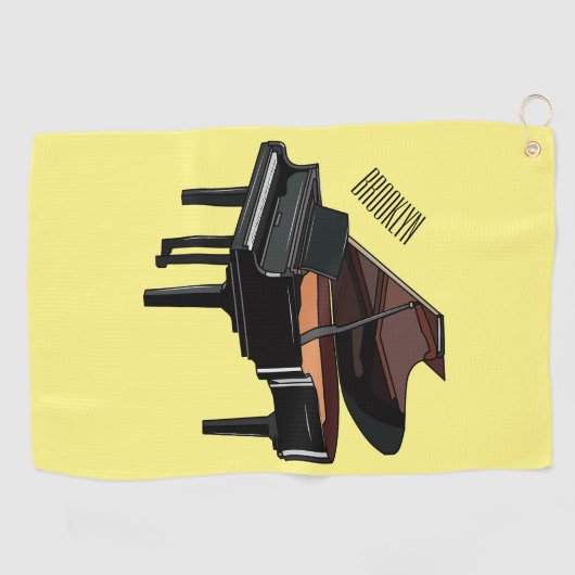 Serviette De Golf Illustration de piano (Horizontal)