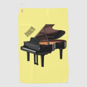 Serviette De Golf Illustration de piano (Devant)