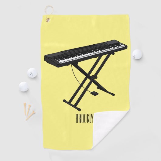 Serviette De Golf Illustration de piano clavier (En situation)