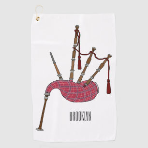 Serviette De Golf Illustration de pipes