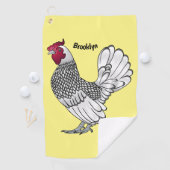 Serviette De Golf Illustration de poulet Sebright (En situation)