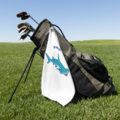 Serviette De Golf Illustration de requin marteau (Vert)