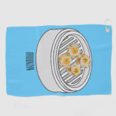 Serviette De Golf Illustration de Shumai dim sum (Horizontal)