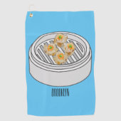 Serviette De Golf Illustration de Shumai dim sum (Devant)