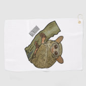 Serviette De Golf Illustration de Tarsier (Horizontal)