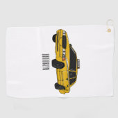 Serviette De Golf Illustration de taxi (Horizontal)