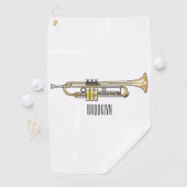Serviette De Golf Illustration de trompette (En situation)