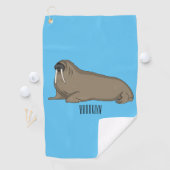 Serviette De Golf Illustration de Walrus (En situation)