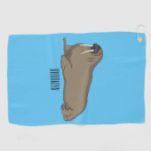 Serviette De Golf Illustration de Walrus (Horizontal)