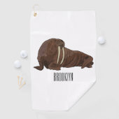 Serviette De Golf Illustration de Walrus (En situation)