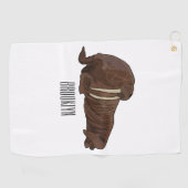Serviette De Golf Illustration de Walrus (Horizontal)