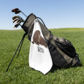 Serviette De Golf Illustration de Walrus (Vert)